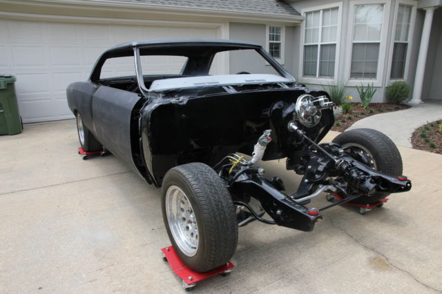1966 Primer Black Chevrolet Chevelle Coupe