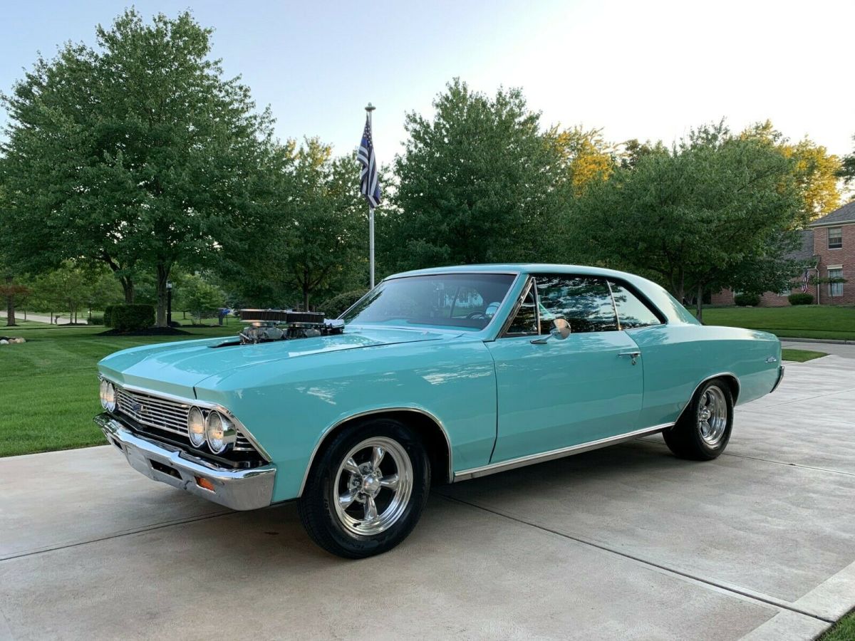 1966 Teal Chevrolet Chevelle Coupe