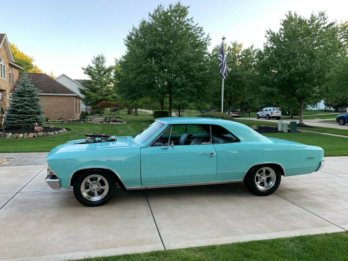 1966 Teal Chevrolet Chevelle Coupe