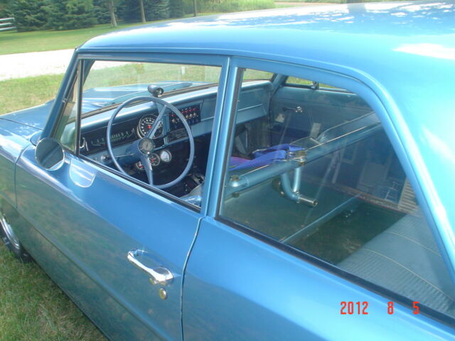 1966 Blue Chevrolet Nova Sedan