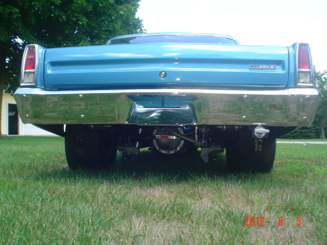 1966 Blue Chevrolet Nova Sedan