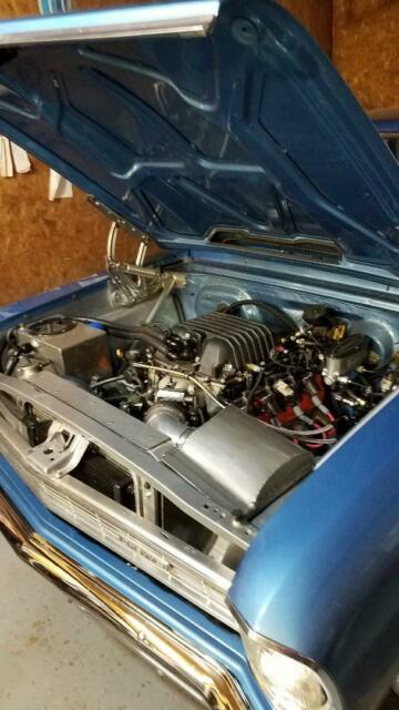 1966 Blue Chevrolet Nova Sedan