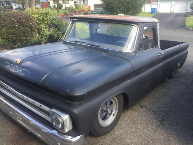 1966 black Chevrolet C-10 Cab & Chassis
