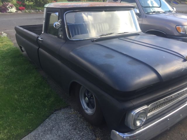 1966 black Chevrolet C-10 Cab & Chassis