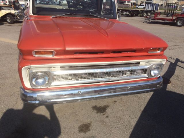 1966 Red Chevrolet C-10 Standard Cab Pickup