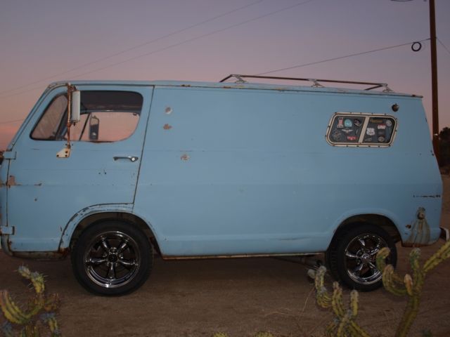 1966 blue Chevrolet g10 van van