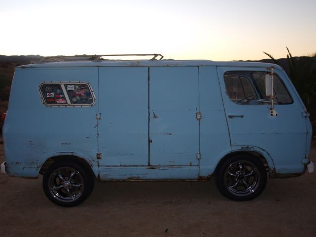 1966 blue Chevrolet g10 van van