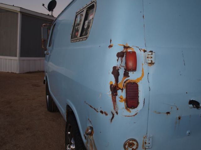 1966 blue Chevrolet g10 van van