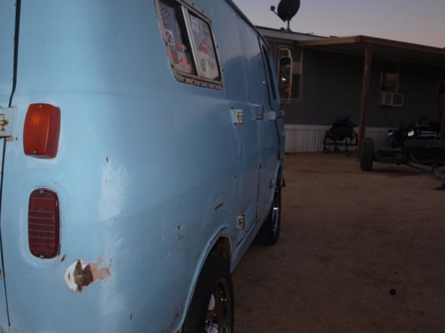 1966 blue Chevrolet g10 van van