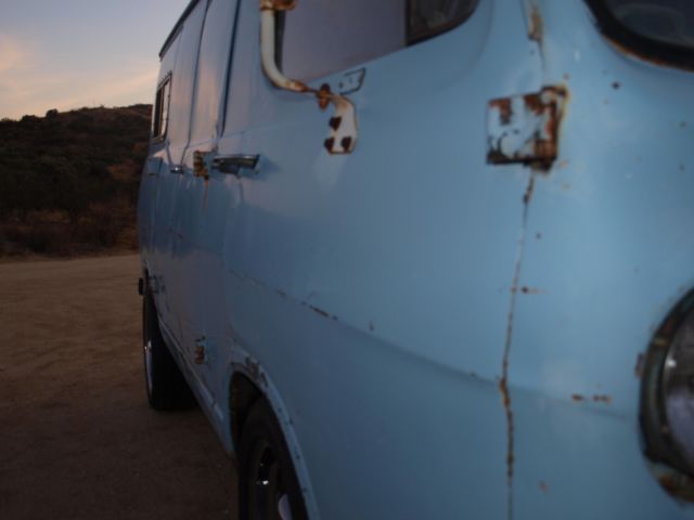 1966 blue Chevrolet g10 van van