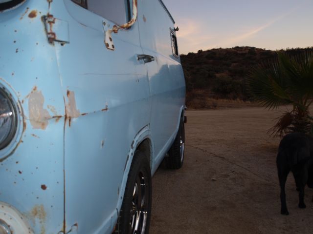 1966 blue Chevrolet g10 van van