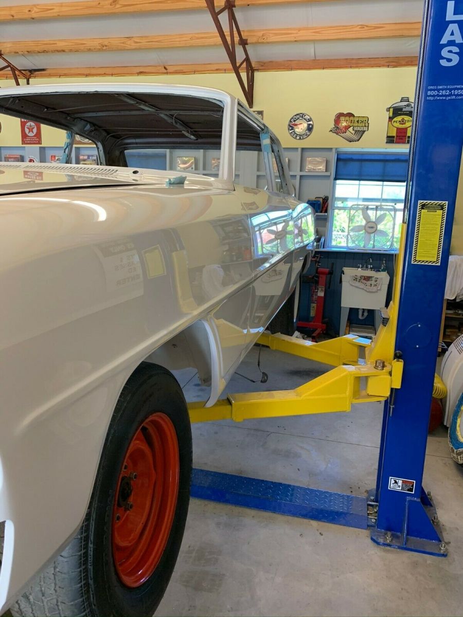 1966 White Chevrolet Nova Sedan