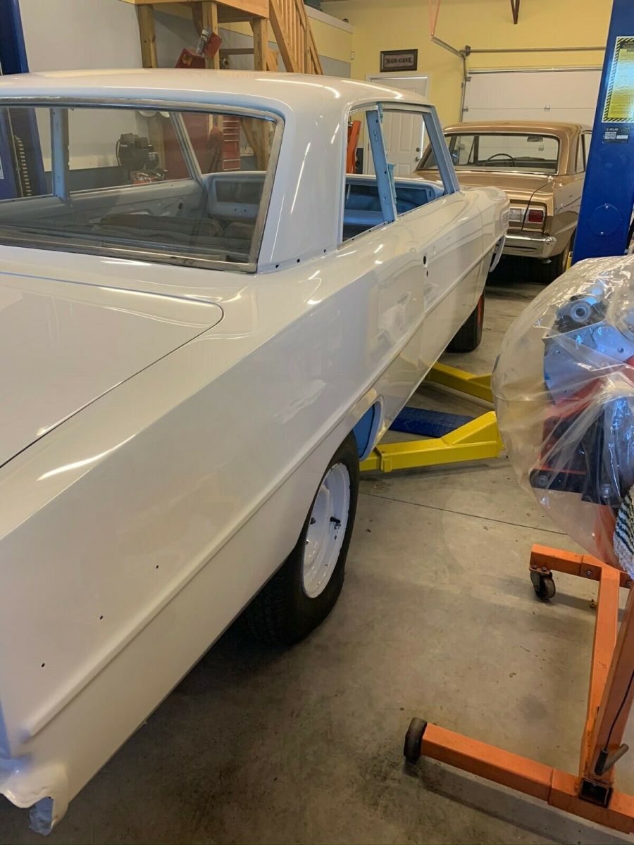 1966 White Chevrolet Nova Sedan