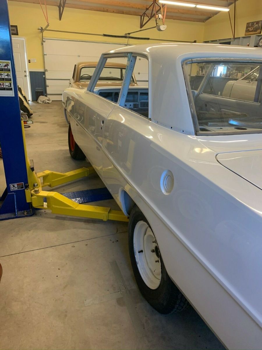 1966 White Chevrolet Nova Sedan