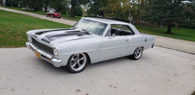 1966 Silver Chevrolet Nova Coupe