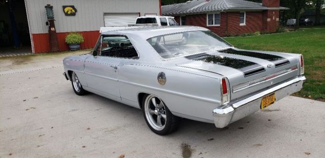 1966 Silver Chevrolet Nova Coupe