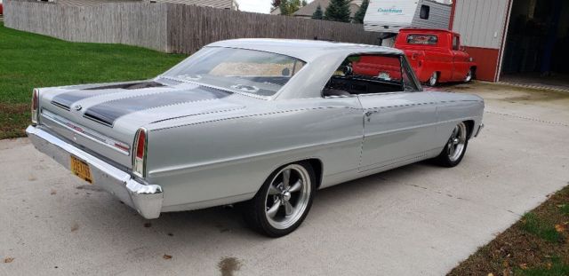1966 Silver Chevrolet Nova Coupe