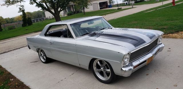 1966 Silver Chevrolet Nova Coupe