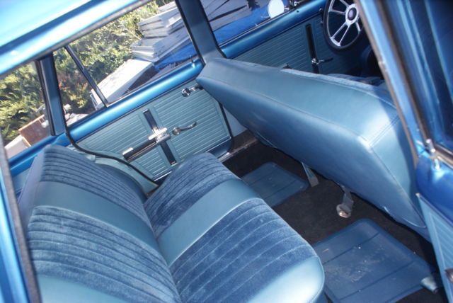 1966 Blue Chevrolet Nova Stationwagen