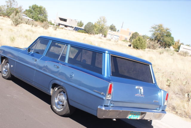 1966 Blue Chevrolet Nova Stationwagen