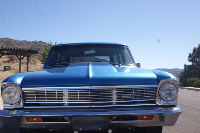 1966 Blue Chevrolet Nova Stationwagen