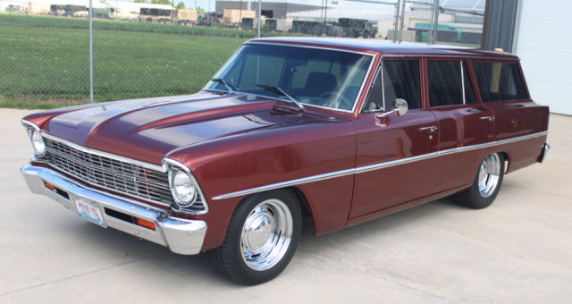 1966 Burgundy Chevrolet Nova