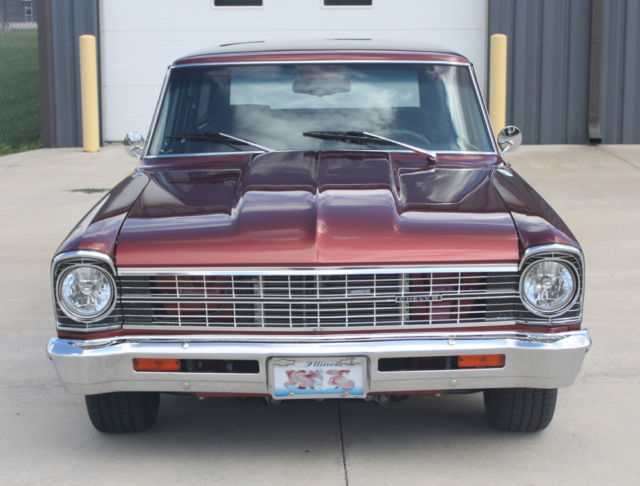 1966 Burgundy Chevrolet Nova