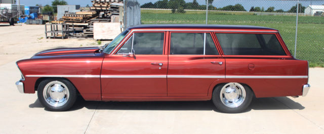 1966 Burgundy Chevrolet Nova