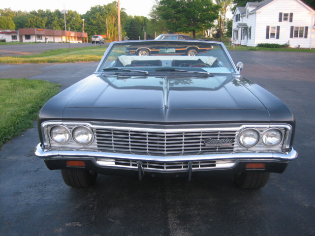 1966 gun metel gray Chevrolet Impala Convertible