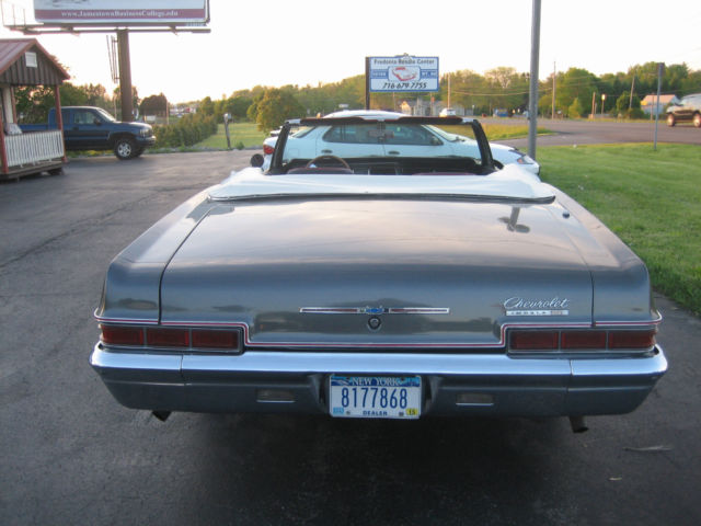1966 gun metel gray Chevrolet Impala Convertible