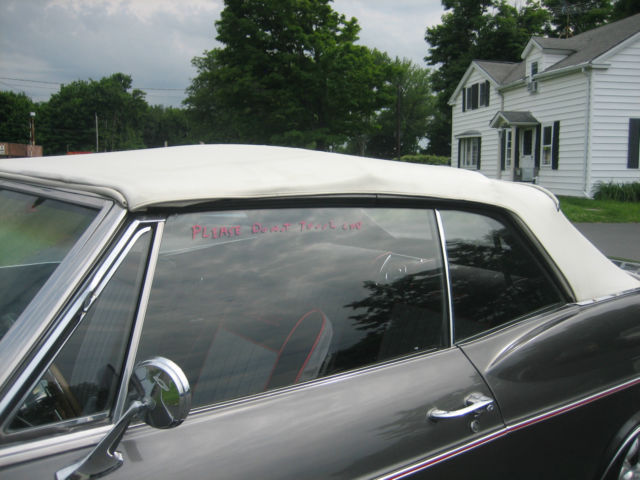 1966 gun metel gray Chevrolet Impala Convertible