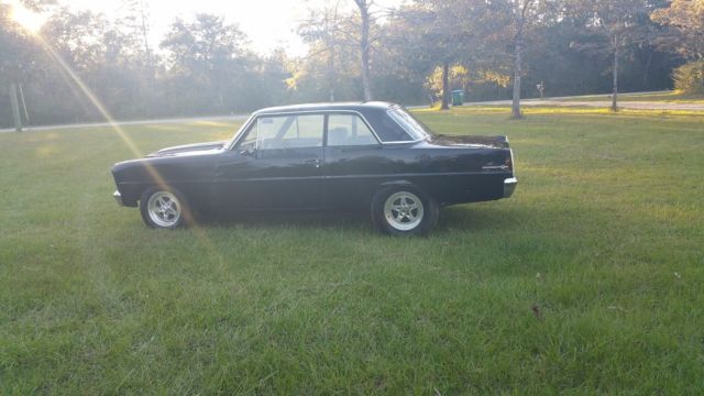 1966 Black Chevrolet Nova Sedan