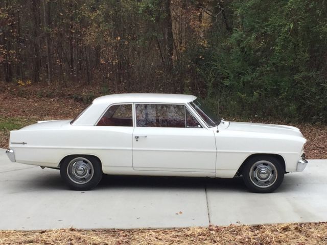 1966 White Chevrolet Nova Coupe