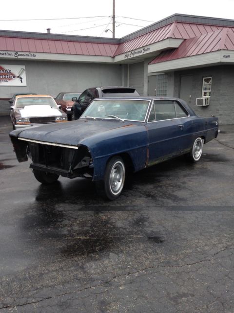 1966 Blue Chevrolet Nova