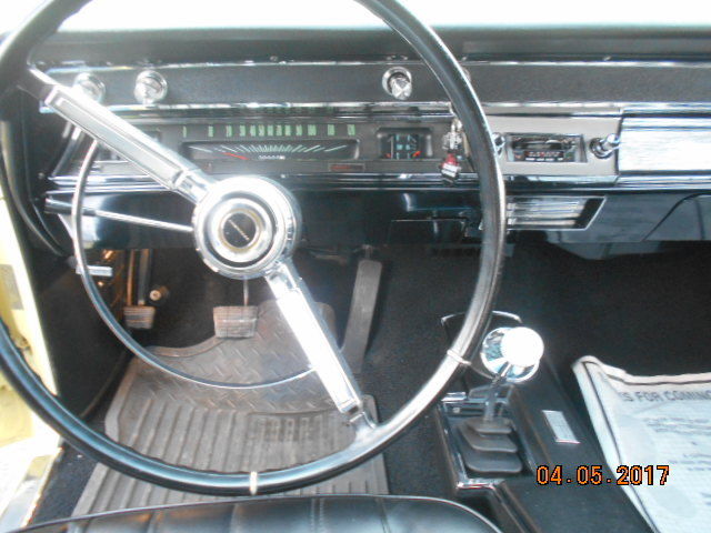 1966 Yellow Chevrolet Malibu Convertible