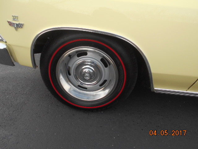 1966 Yellow Chevrolet Malibu Convertible