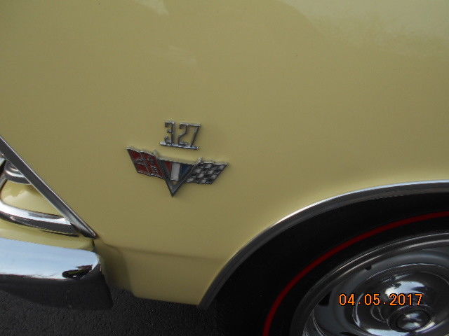 1966 Yellow Chevrolet Malibu Convertible