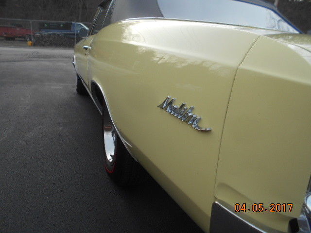 1966 Yellow Chevrolet Malibu Convertible