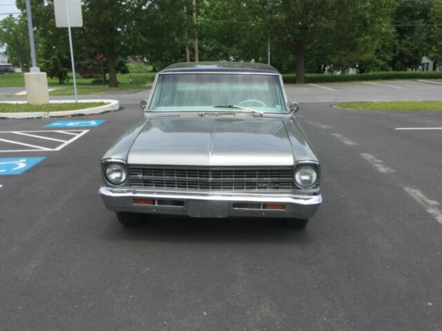 1966 Silver Chevrolet Nova Sedan