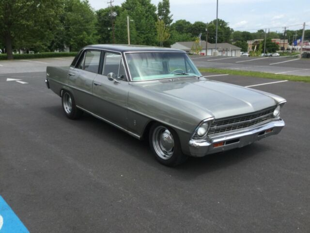1966 Silver Chevrolet Nova Sedan