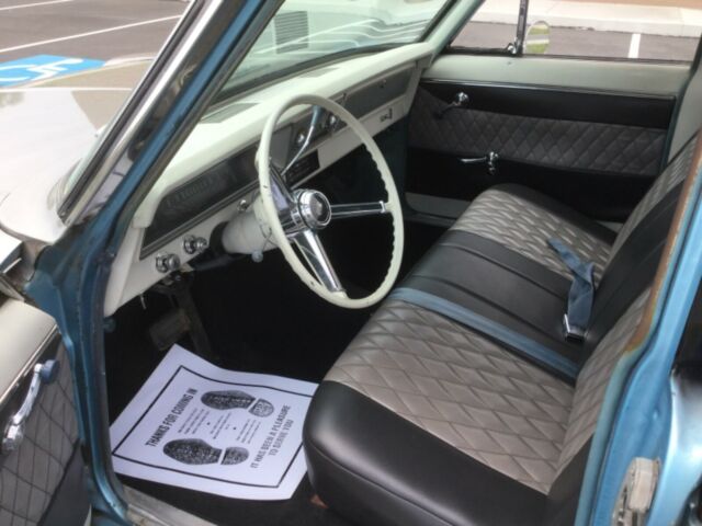 1966 Silver Chevrolet Nova Sedan