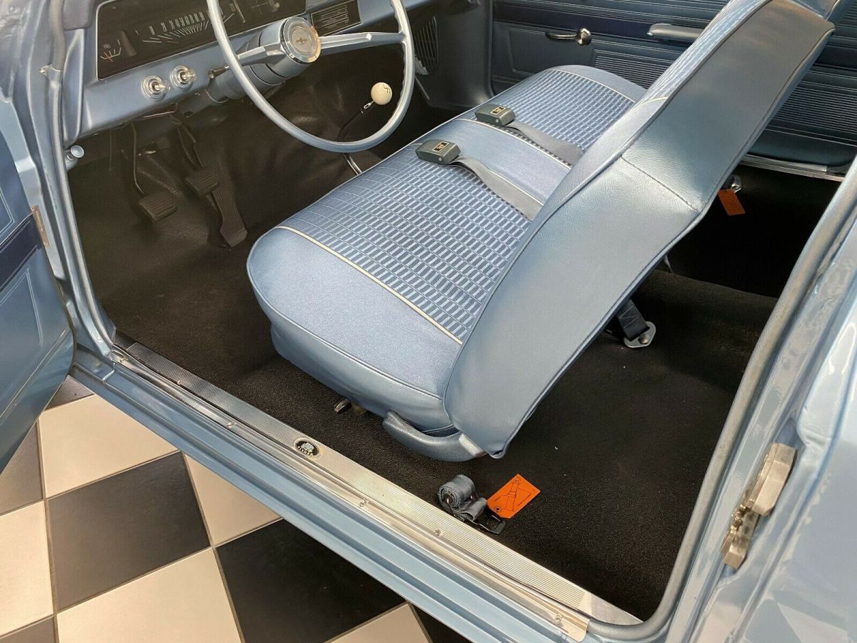 1966 Blue Chevrolet Nova Sedan