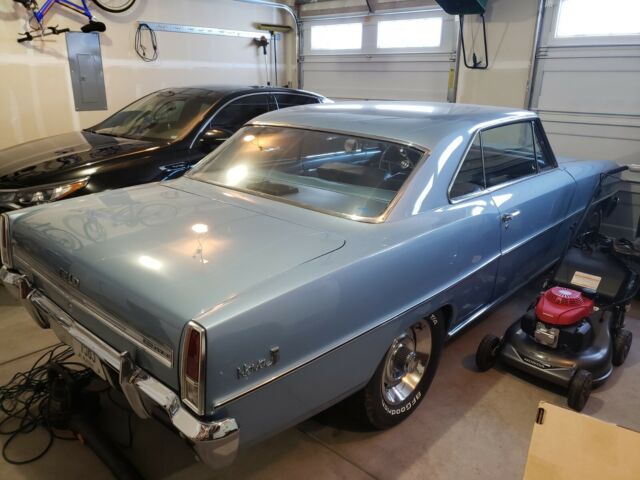 1966 Blue Chevrolet Nova Coupe