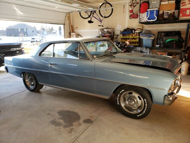 1966 Blue Chevrolet Nova Coupe