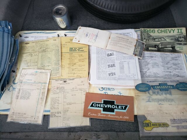 1966 Blue Chevrolet Nova Coupe