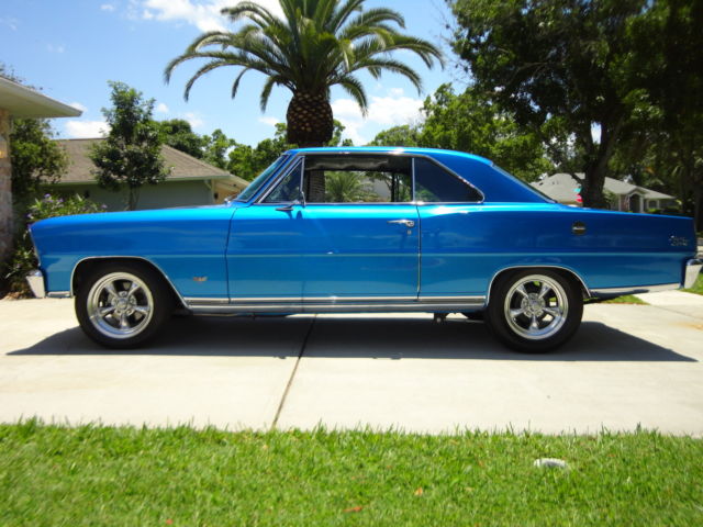 1966 bahama blue Chevrolet Nova 2 door coupe ss