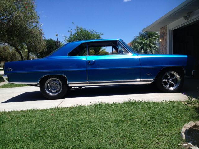 1966 bahama blue Chevrolet Nova 2 door coupe ss
