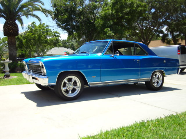 1966 bahama blue Chevrolet Nova 2 door coupe ss