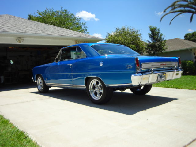 1966 bahama blue Chevrolet Nova 2 door coupe ss