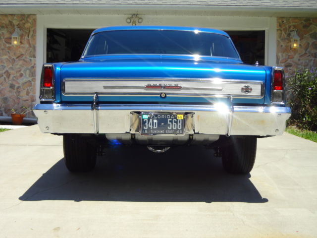 1966 bahama blue Chevrolet Nova 2 door coupe ss